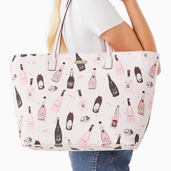 kate spade Handbags - Kate Spade Shore Street Margarita Champagne Tote Bag, Pink Multi